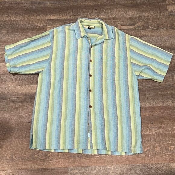 Tommy Bahama 100% Silk Short Sleeve - Picture 1 of 4
